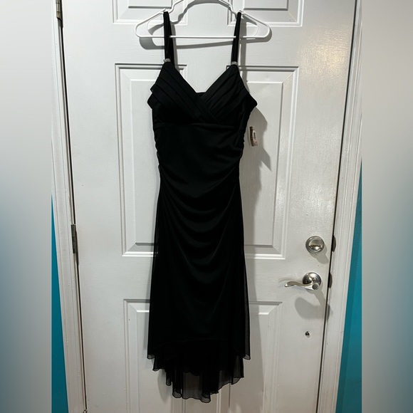 Dress Barn Dresses & Skirts - Nwt dress barn black with silver rhinestones on strap evening dress size 12